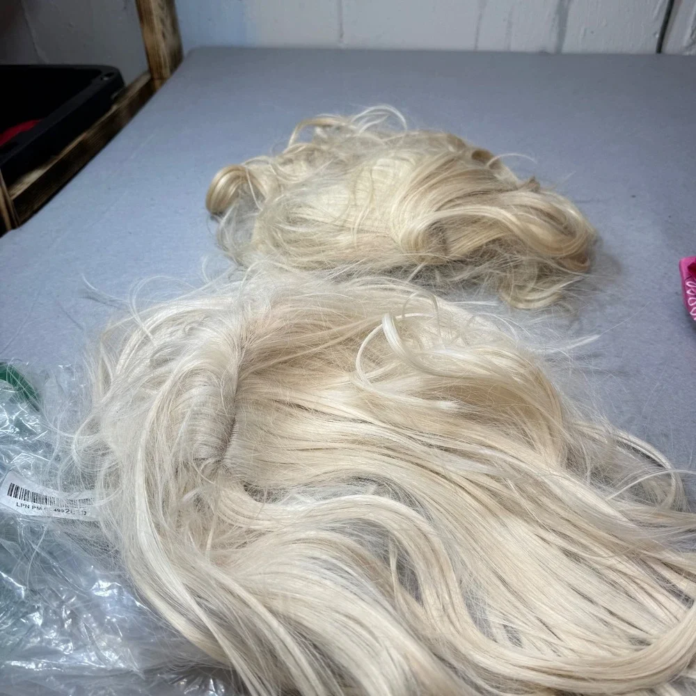 2‎ Blonde Wigs Hair Synthetic Loose Wave, Halloween Costume, Pretend Cowgirl
